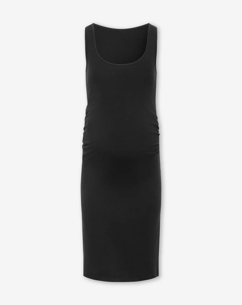 SINGLET DRESS MATERNITY ZWART