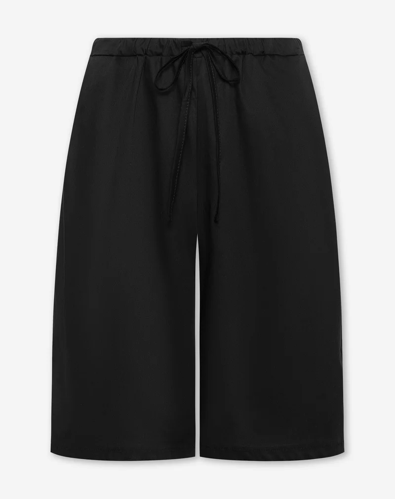 COTTON BERMUDA ZWART