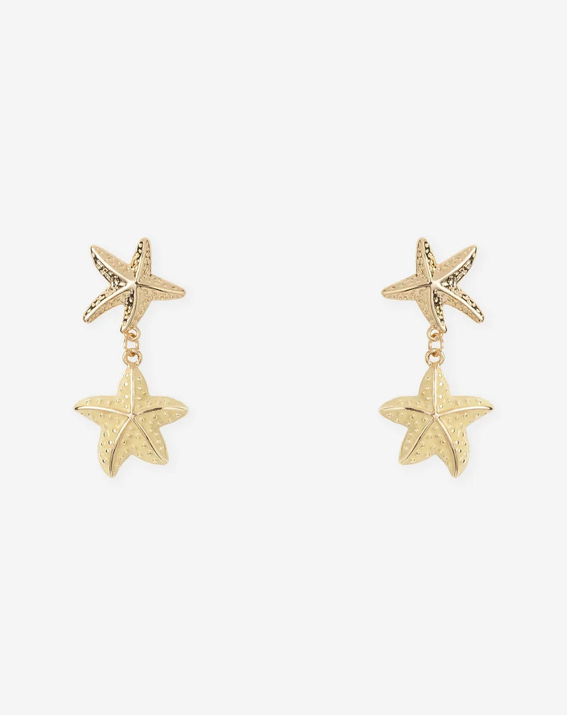 DOUBLE SEASTAR EARRINGS BOTERGEEL