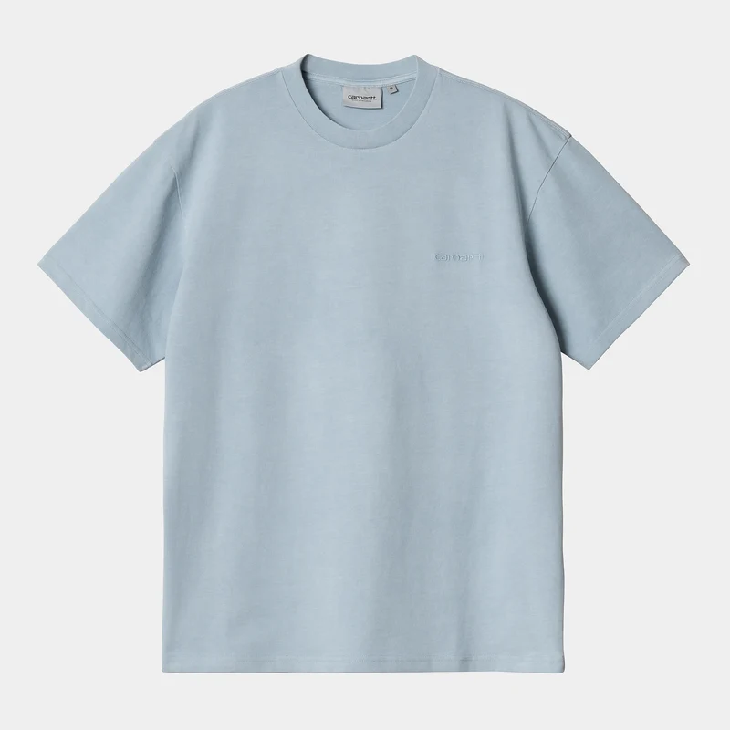 Carhartt WIP Heren Duster Script T-shirt - Misty Sky