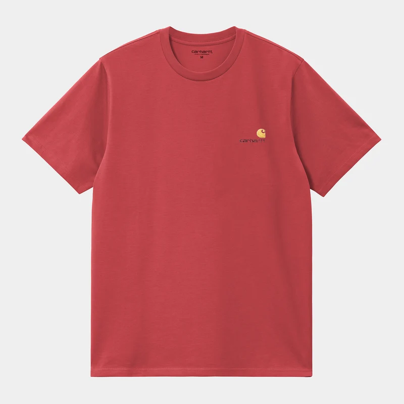 Carhartt WIP Heren T-shirt met korte mouwen American Script T-shirt - Toscane