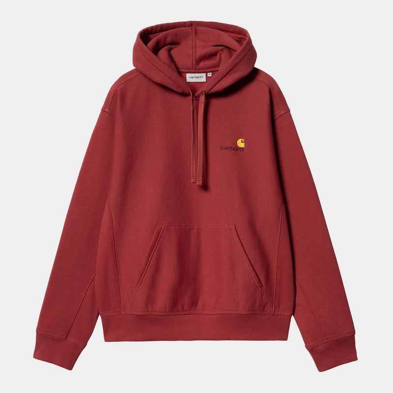 Carhartt WIP HEREN American Script Sweatshirt met capuchon - Toscane