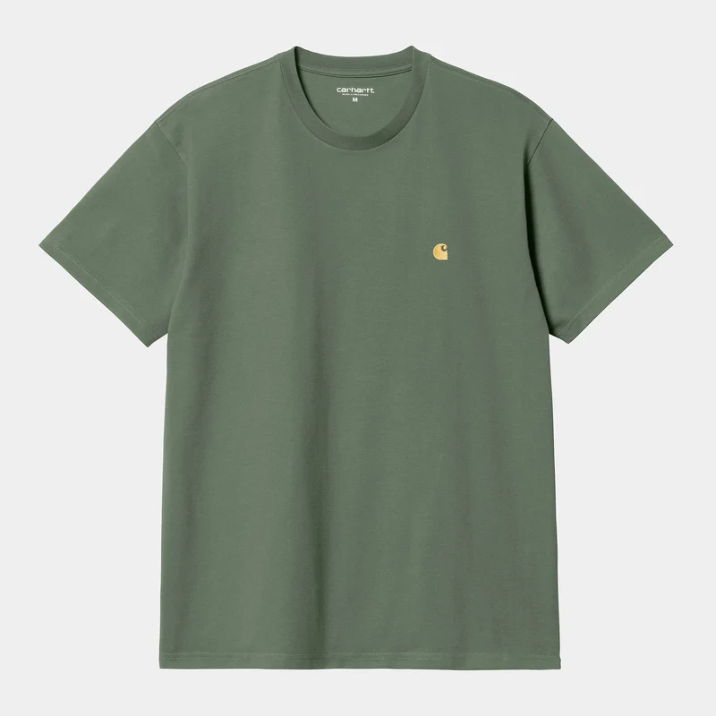 Carhartt WIP Heren Chase T-shirt met korte mouwen - Eendgroen