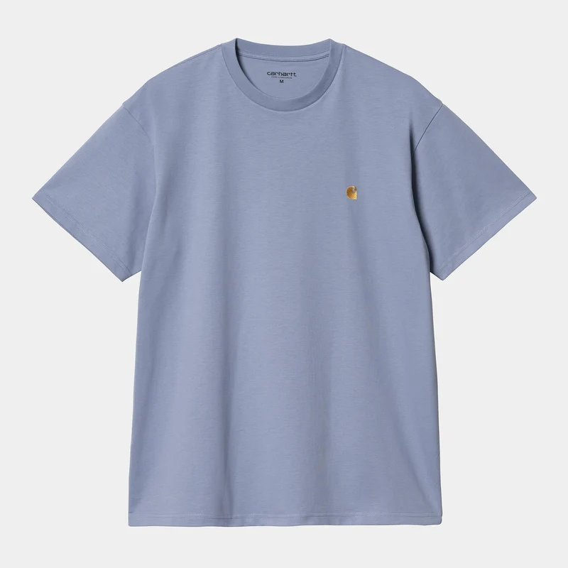 Carhartt WIP Heren Chase T-shirt met korte mouwen - Charm Blue