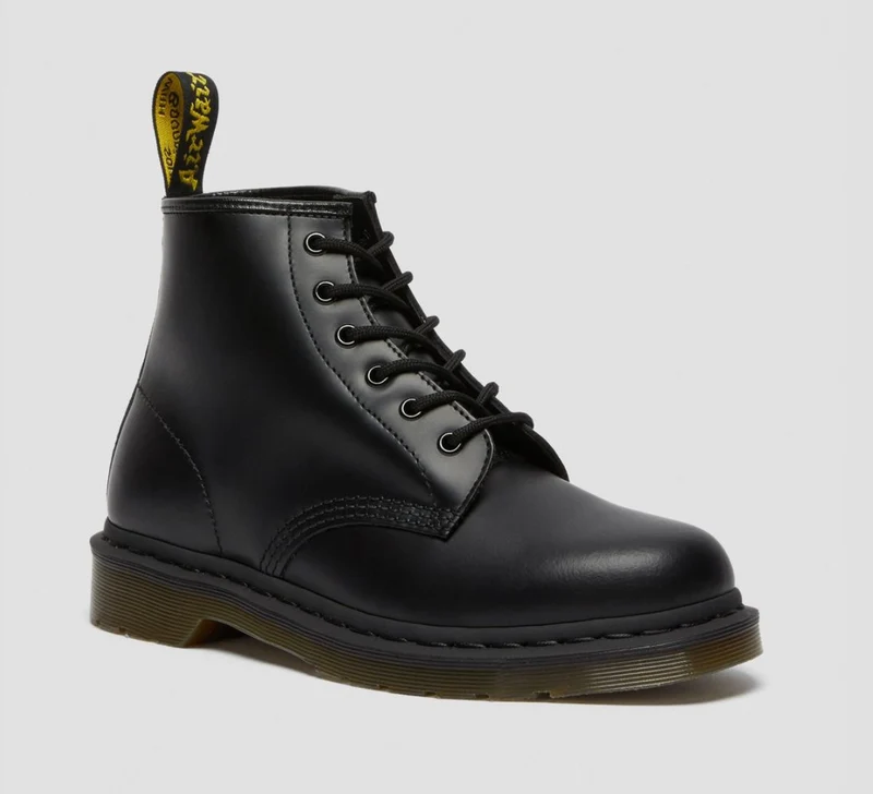 Dr Martens Unisex 101 Gladde Leren Laarzen - Zwart