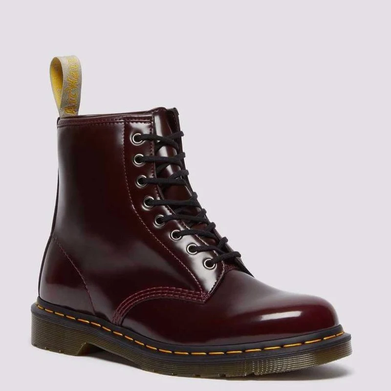 Dr Marten Unisex Vegan 1460 Rub Off - Kersenrood