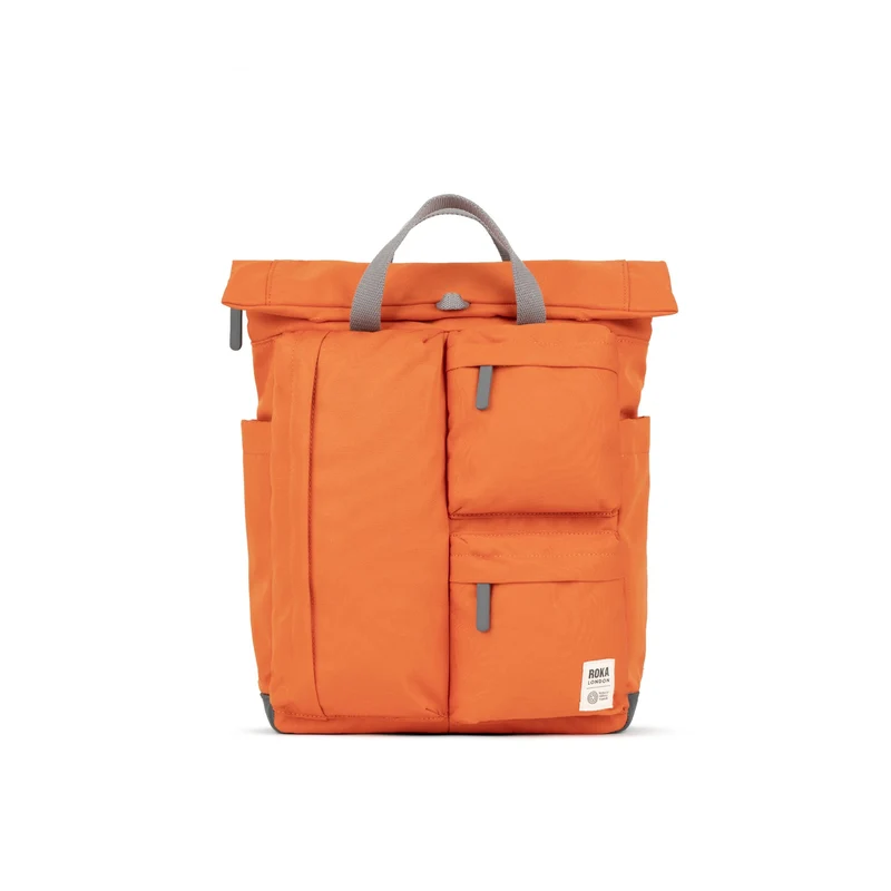 ROKA Waterhouse atomaire oranje medium gerecyclede canvas tas