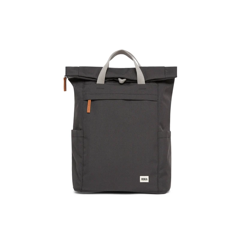 ROKA Finchley Een grote Ash-tas van gerecycled canvas