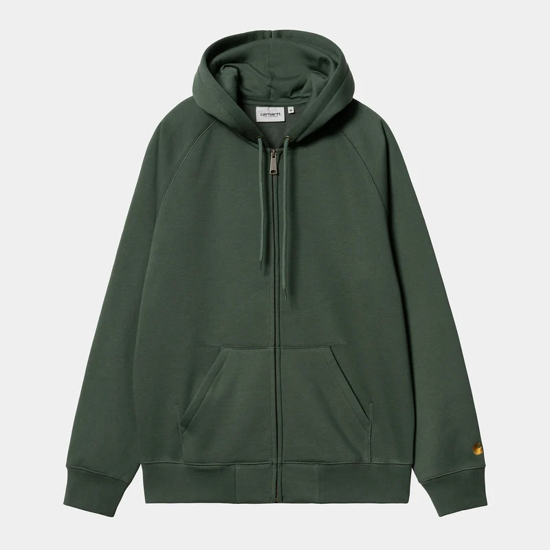 Carhartt WIP Heren Chase Zip Front Jack Hoodie - Sycamore Tree