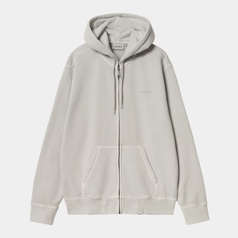 Carhartt WIP Heren Duster Script Zip Front Jack Hoodie - Basalt