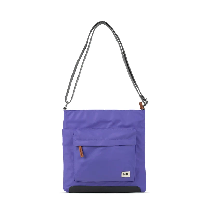 ROKA Kennington B Peri Purple Medium Gerecyclede Nylon Tas