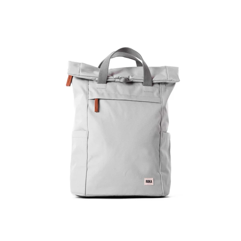 ROKA Finchley Een Mist Medium tas van gerecycled canvas