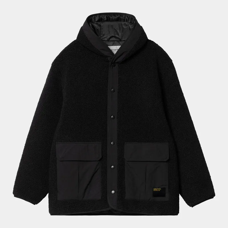 Carhartt WIP Heren Devin voeringjack met capuchon - zwart