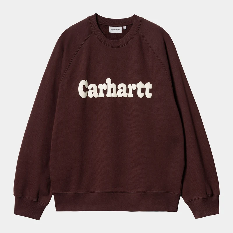 Carhartt WIP Bubbels sweattop voor heren - Amarone / Wax