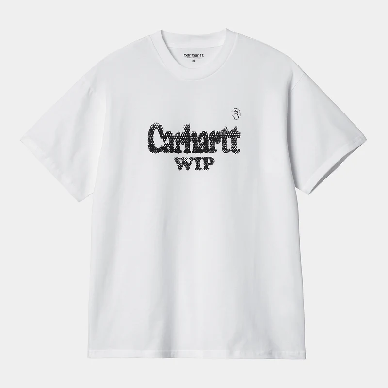 Carhartt WIP Heren Spree Halftone T-shirt - Wit / Zwart