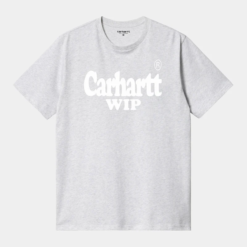 Carhartt WIP Heren Spree halftoon T-shirt - Ash Heather