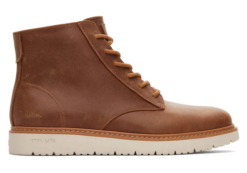 TOMS Navi TRVL Lite Ranger lederen laars voor heren - Topaz bruin