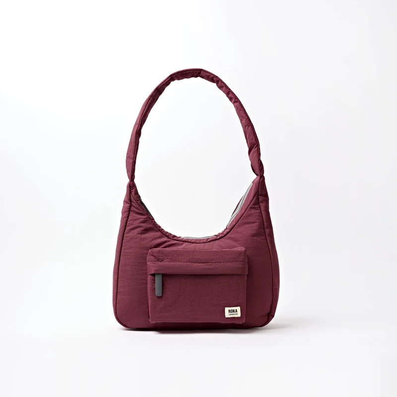 ROKA Belsize Bordeaux kleine tas van gerecycled Taslon
