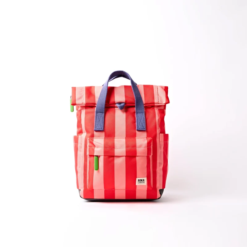 ROKA Canfield B Circus Print Kleine Tas van Gerecycled Canvas