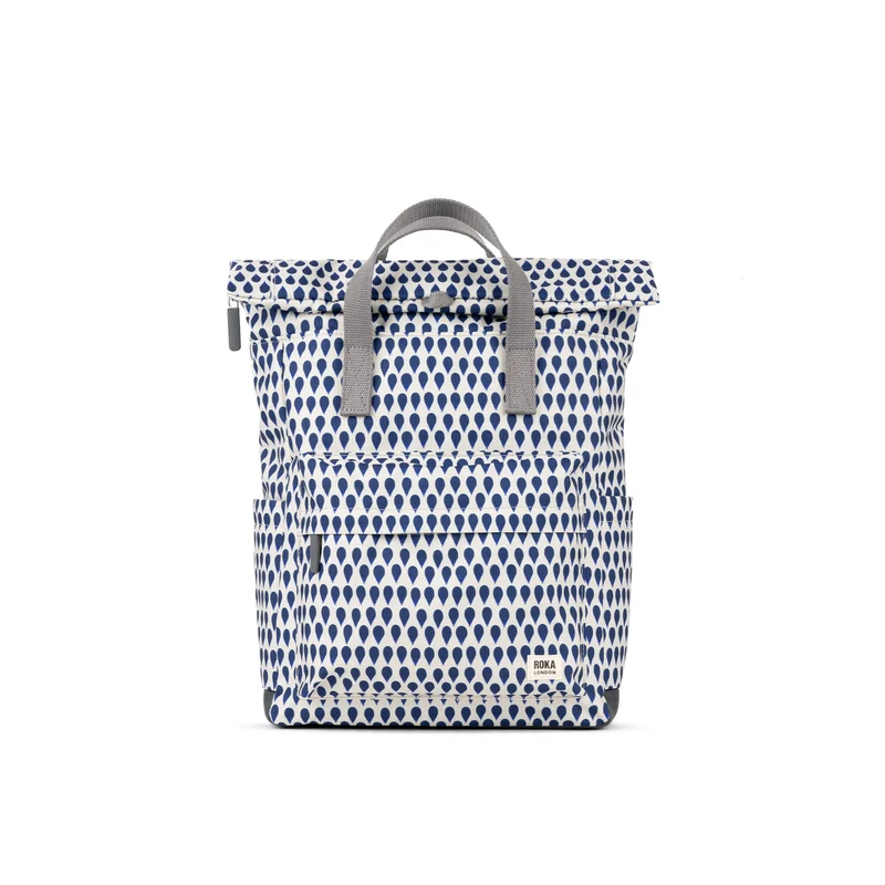 ROKA Canfield B Denim Rain Medium Tas van gerecycled canvas