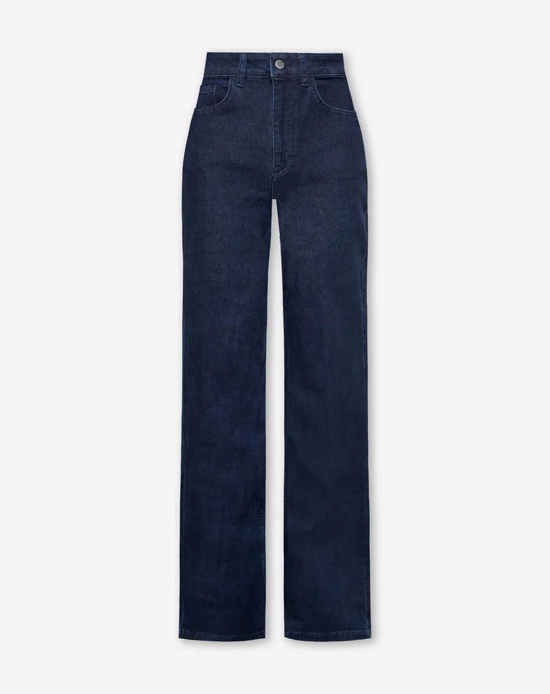 BOOTCUT JEANS DONKERBLAUW