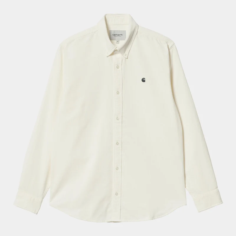 Carhartt WIP Heren Madison Fine Cord Shirt - Wax