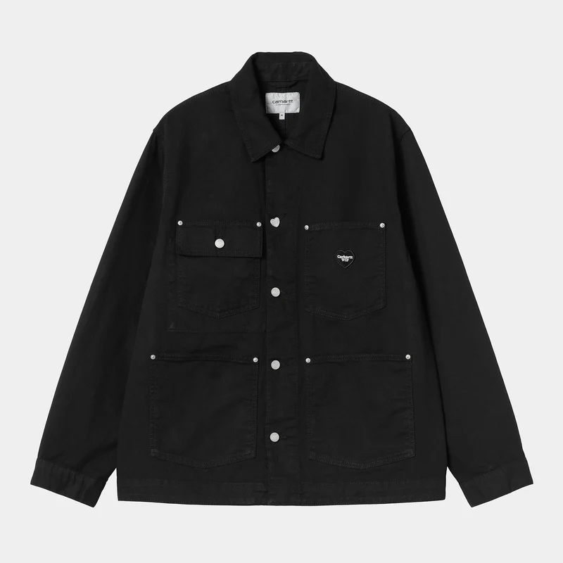 Carhartt WIP Heren Drewe Chore Coat-jas - Zwart gespoeld