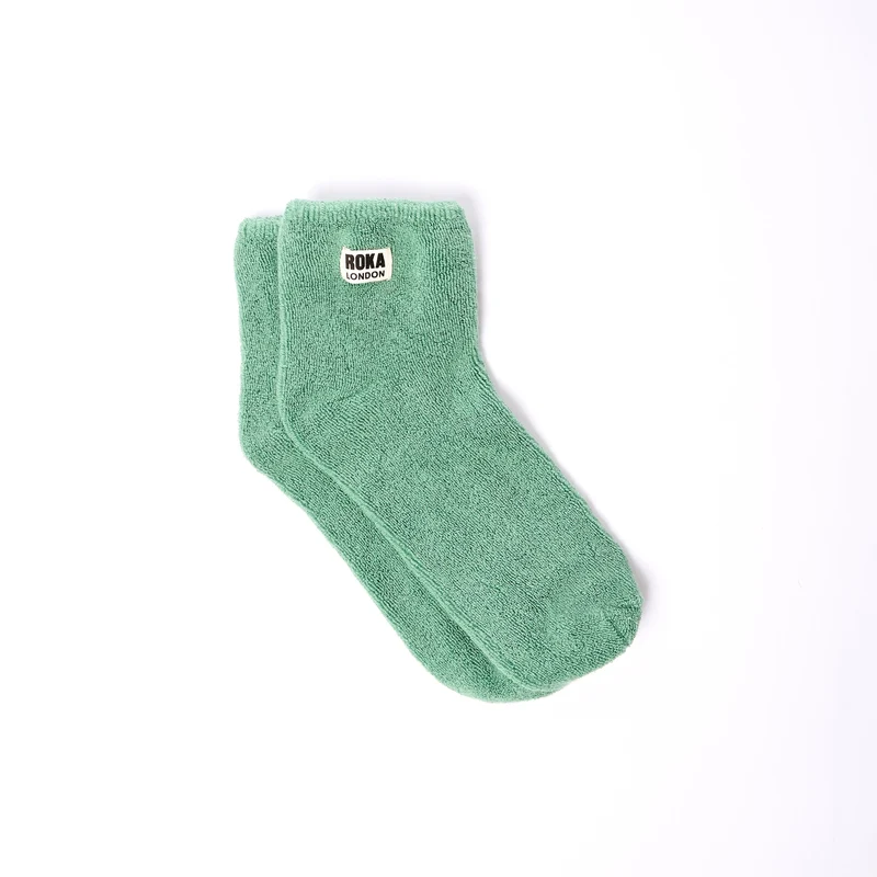 ROKA Watford biologische katoenen crop sokken | Matcha