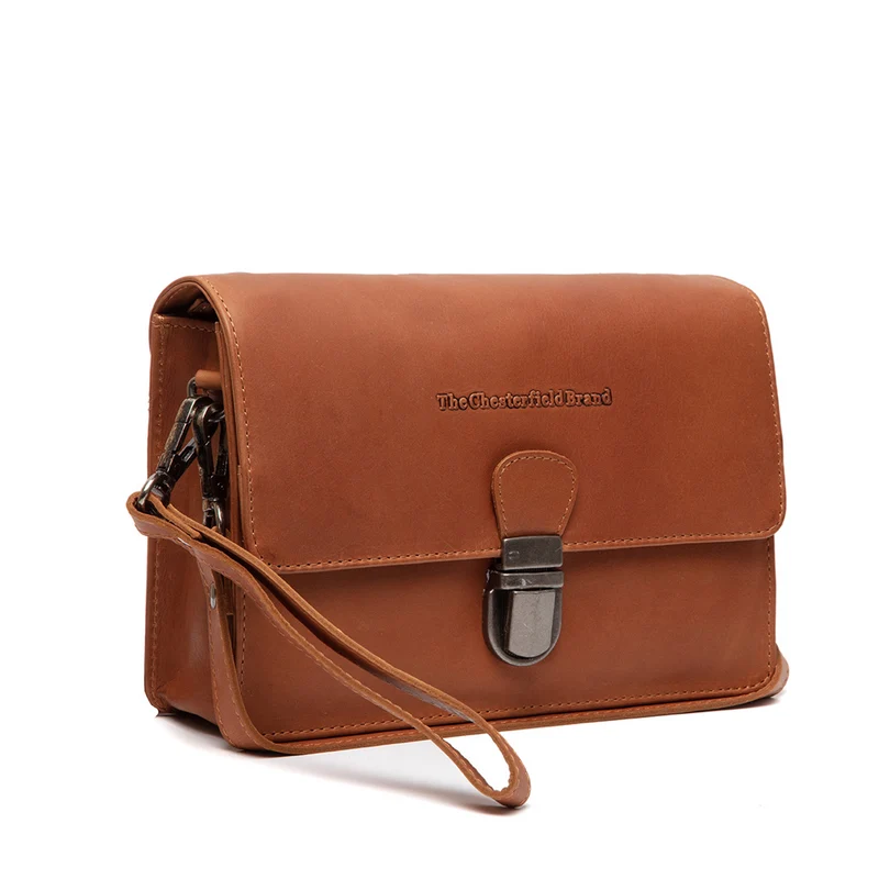 The Chesterfield Brand Lucca Leather Cognac Shoulder Bag C48.127031