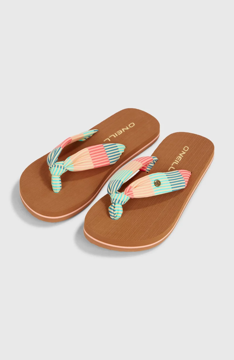 Ditsy Sun slippers | Stipple Stripe
