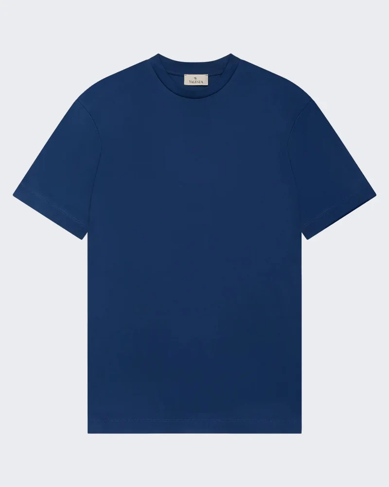 Heren Interlock Supima T-Shirt Blauw
