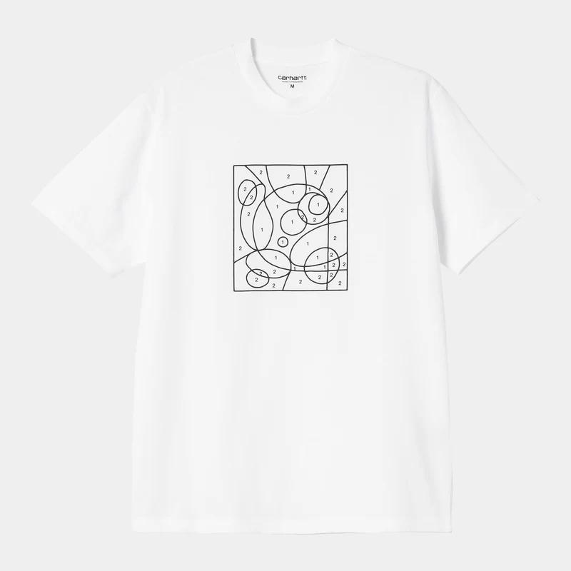 Carhartt WIP Heren The Numbers T-shirt | Wit