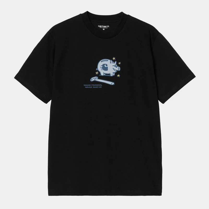 Carhartt WIP Heren Spaarpot T-shirt | Zwart