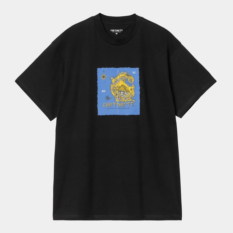 Carhartt WIP Heren Old World T-shirt | Zwart