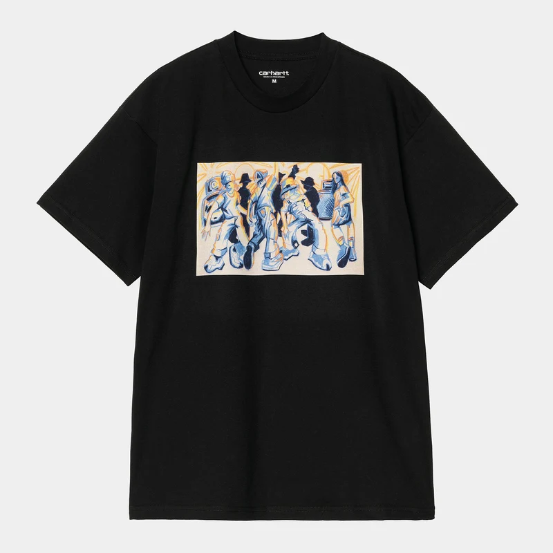 Carhartt WIP Heren Cai Arfon Bellis T-shirt | Zwart