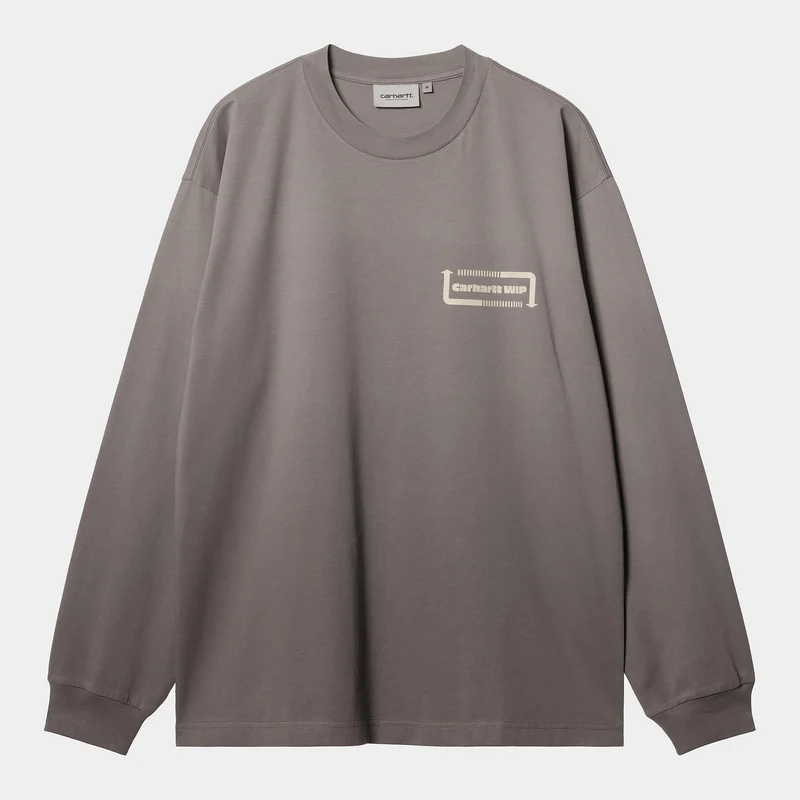 Carhartt WIP Heren Light Work T-shirt met lange mouwen | Yosemite / Zwart Dip Dyed