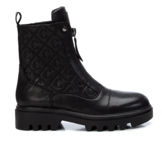 Carmela Dames lederen monogram modelaars - zwart