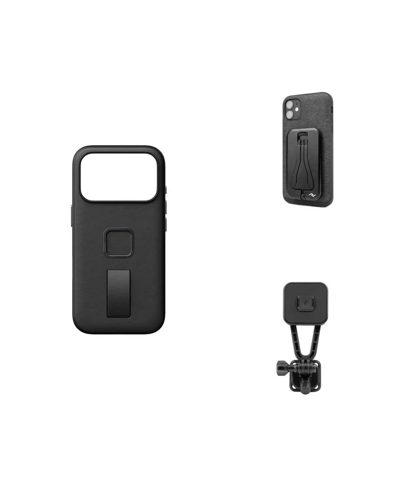 SlimLink Loop Case for iPhone 18 Pro + Bundle 2 | Black Clarino