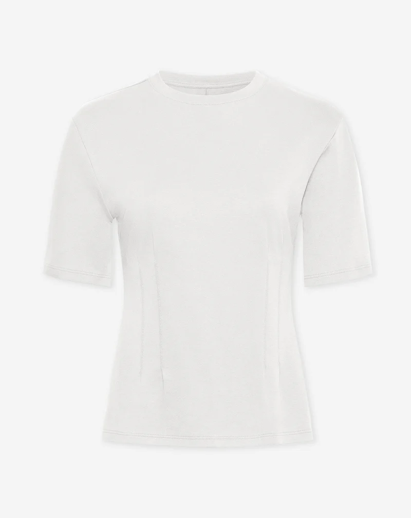 CINCHED TEE CRÈME