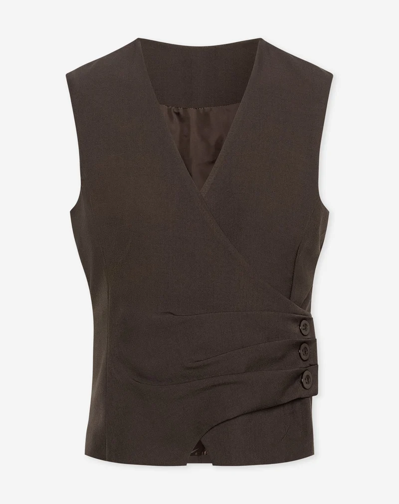 JOELLA GILET BRUIN