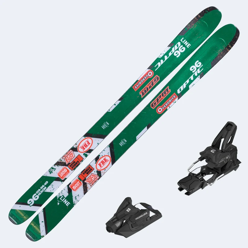 2026 Line Optic 96 Skis with Salomon Strive 14 GW Bindings