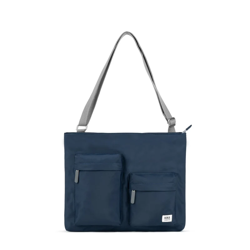 ROKA Moorgate M Medium Gerecyclede Nylon Tas - Middernacht