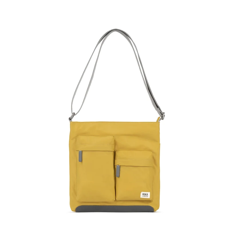 ROKA Kennington M Medium Gerecyclede Nylon Tas - Maïs