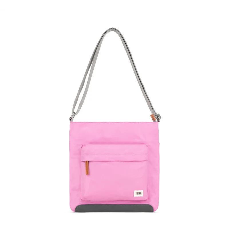 ROKA Kennington B Medium Gerecyclede Nylon Tas - Orchidee