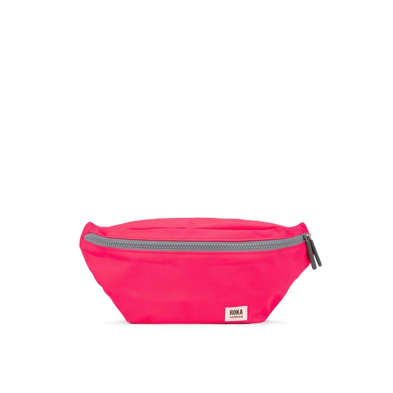 ROKA Jubilee Medium Gerecyclede Nylon Tas - Framboos
