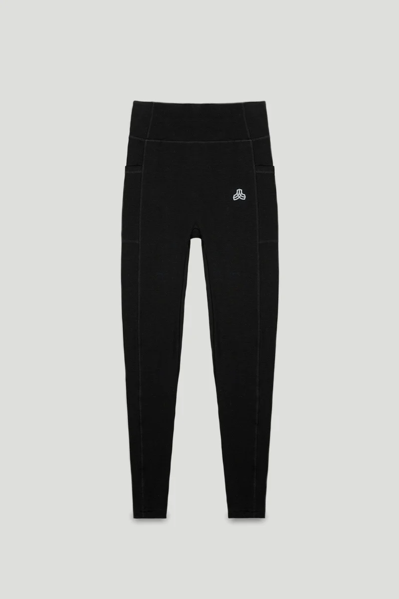 [PF91.Wood] Pocket Leggings - Black