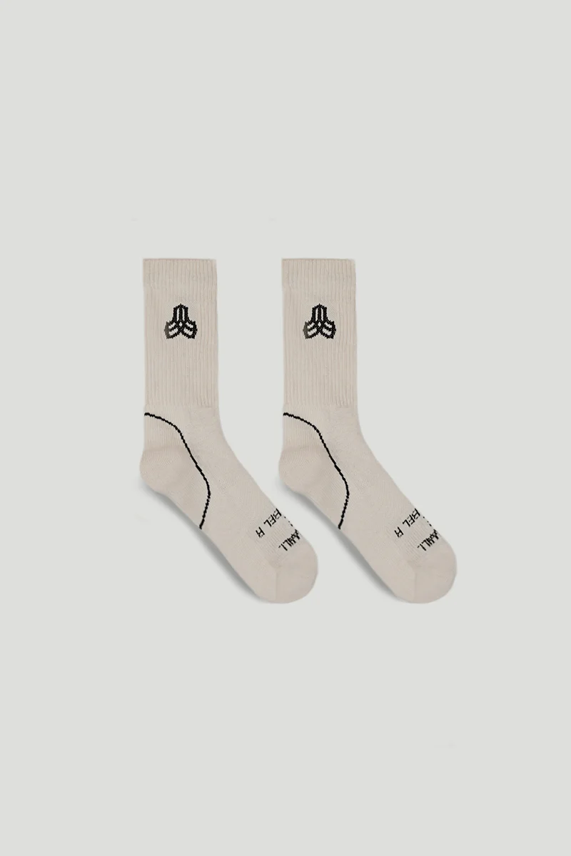 EX.01 Natural Rubber Sports Sock - Ecru