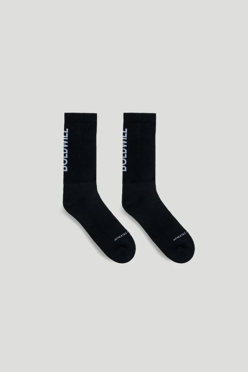 [AC71.Wood] Sports Sock - Black