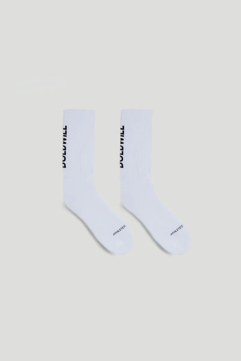 [AC71.Wood] Sports Sock - White