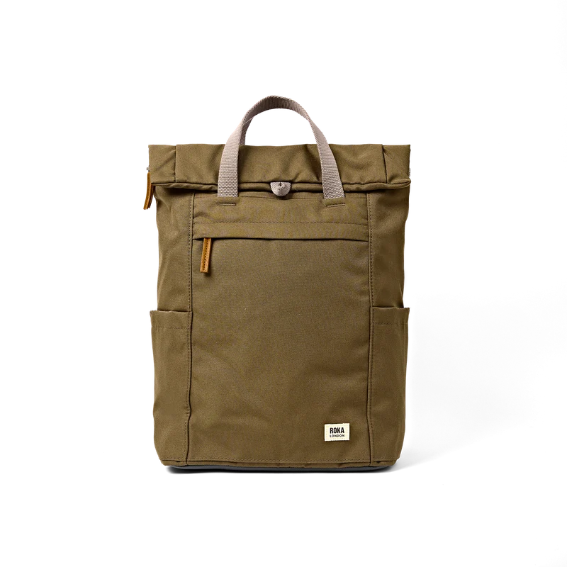 ROKA Finchley Een Sea Spray Medium tas van gerecycled canvas